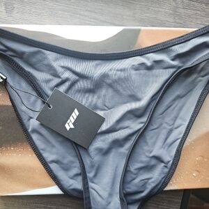 NWT - GOI Gray High-Cut Bikini Bottom with Branded Tag